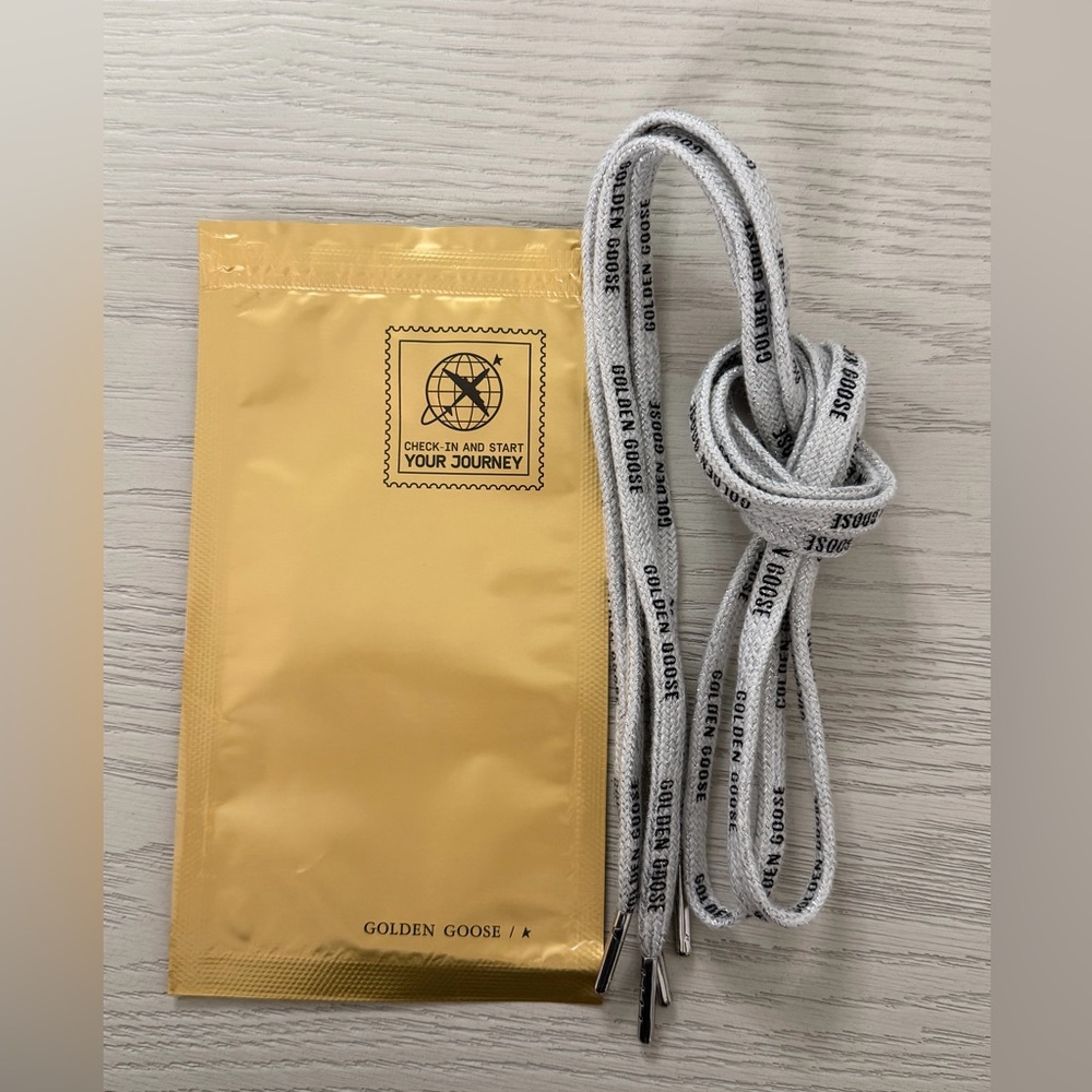 Golden Goose Gray Shoelaces